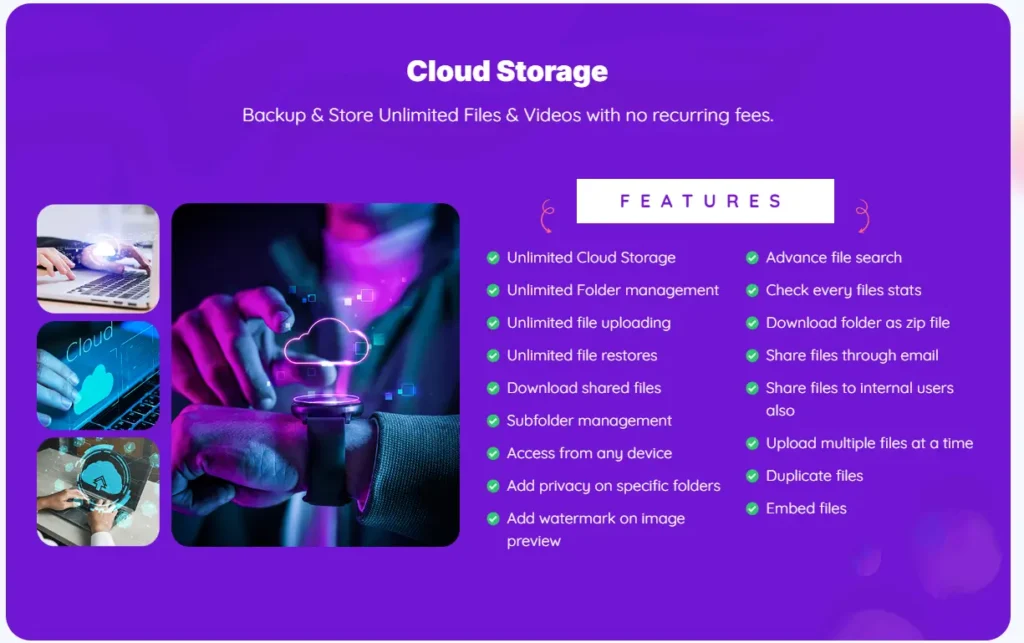 Features of InfinityBiz