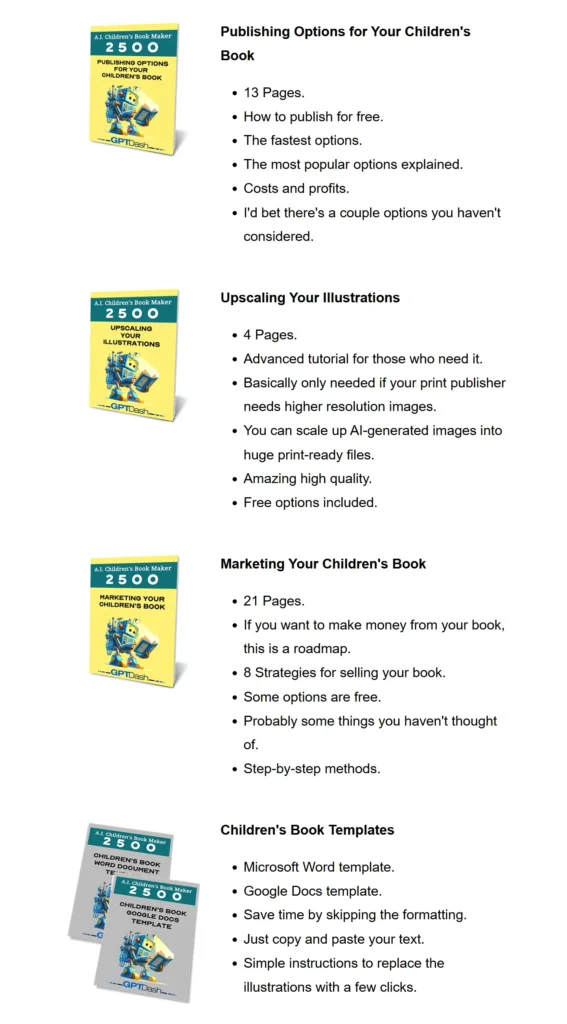 Features of AI Childrens Book Maker