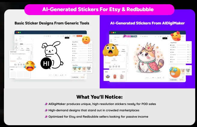AIDigimaker sticker generate