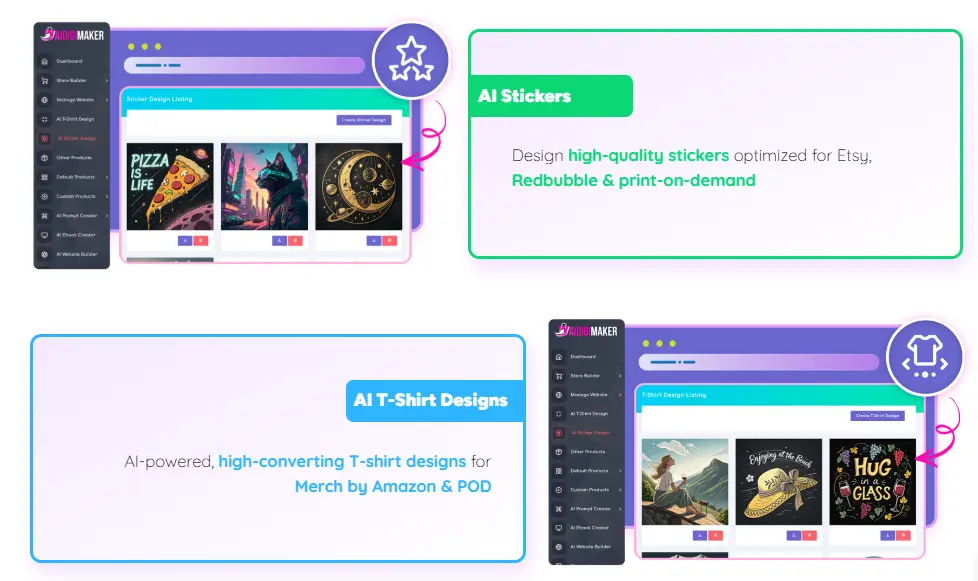ai tshirt design with aidigimaker