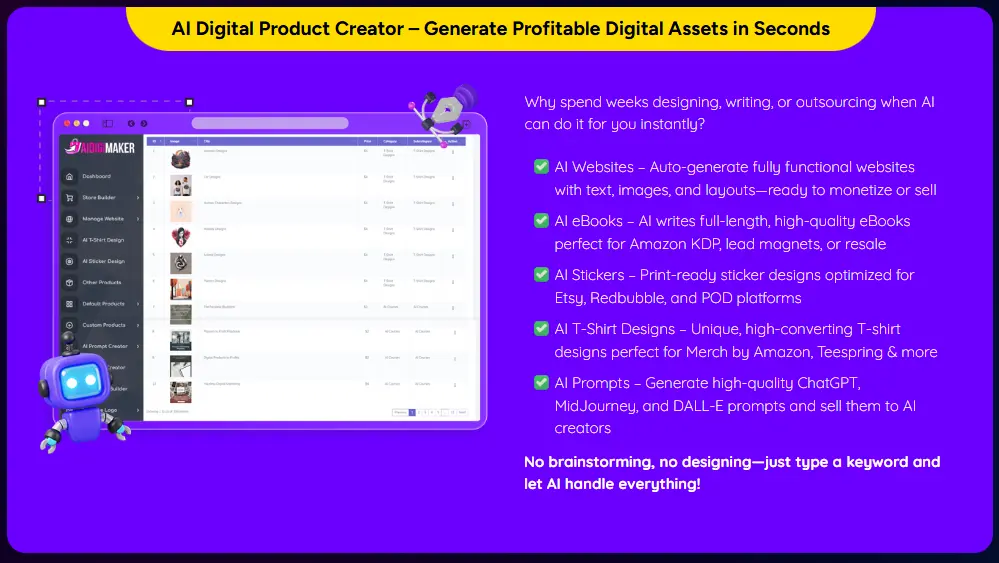 Features of aidigimaker