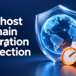 Bluehost Domain Expiration Protection with a shielded globe and renewal calendar