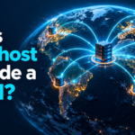 Does Bluehost include a CDN? Global network and server illustration