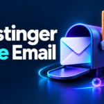 Hostinger free email concept with a professional mailbox, calendar and renewal cost symbols