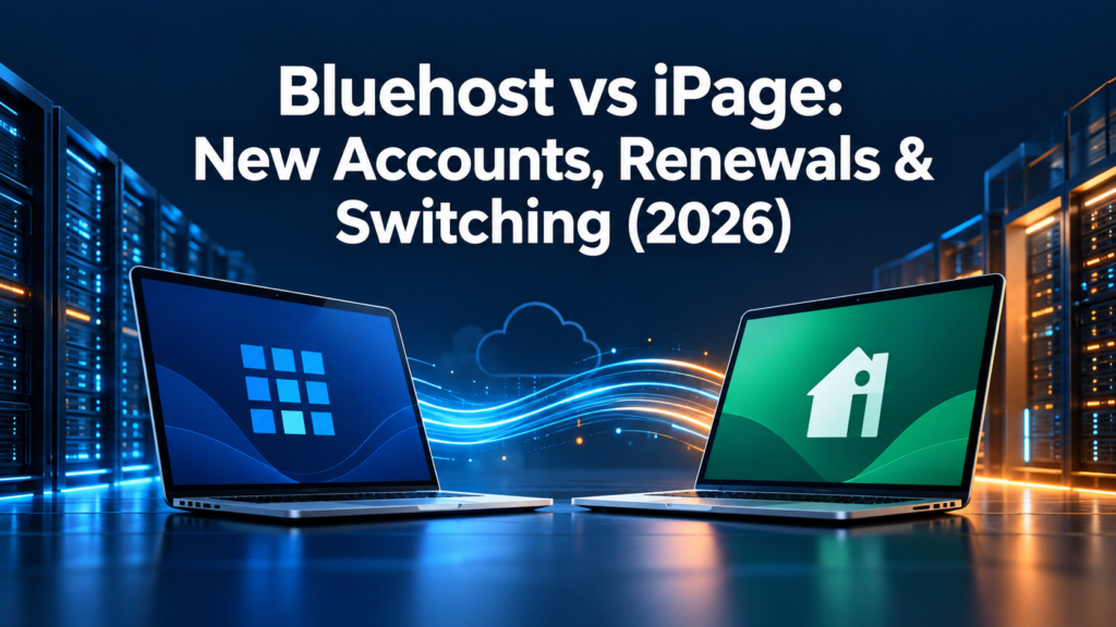 Bluehost vs iPage: New Accounts, Renewals and Switching in 2026
