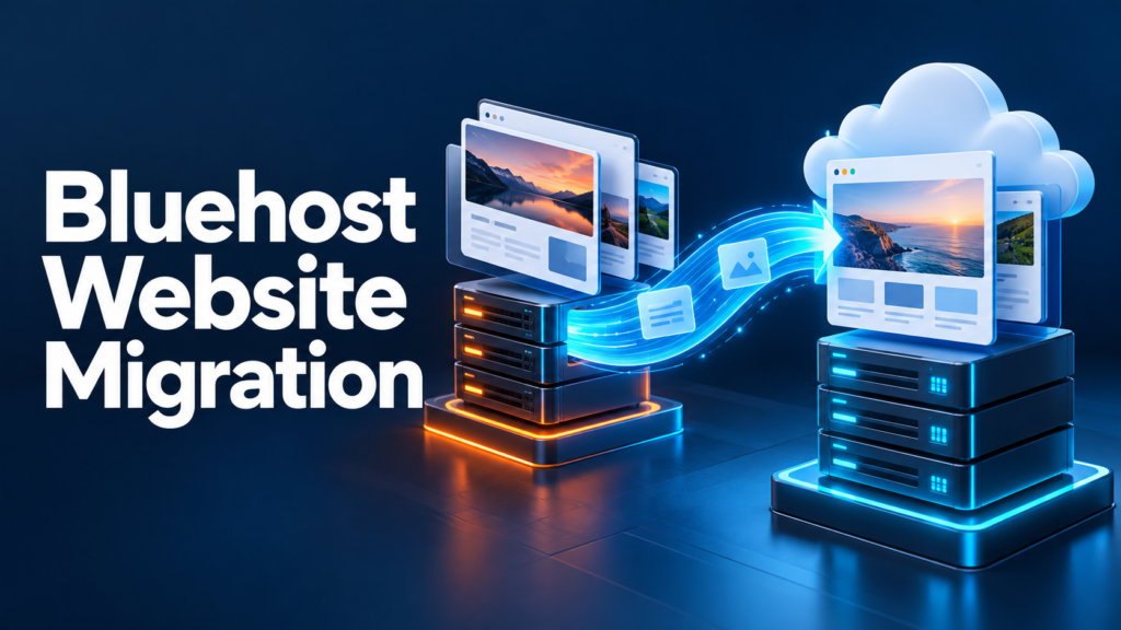 Bluehost Website Migration featured illustration