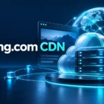 Hosting.com CDN guide with global content delivery network illustration