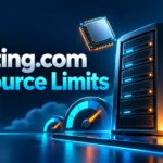 Hosting.com resource limits guide covering CPU, RAM and storage