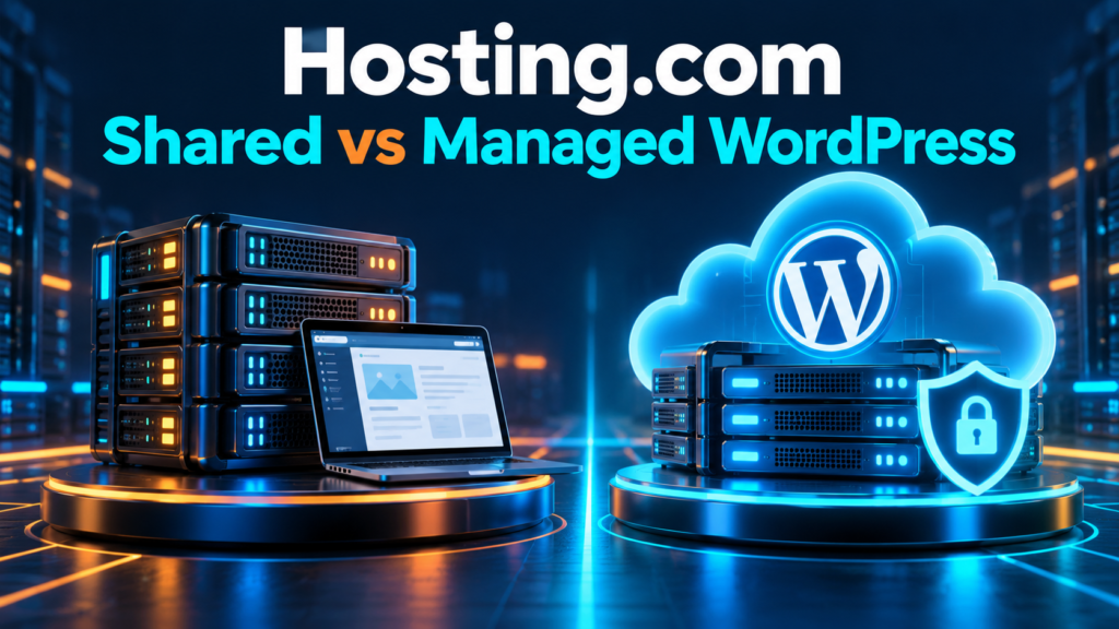 Hosting.com Shared vs Managed WordPress comparison