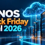 IONOS Black Friday deal 2026 illustrated with cloud hosting and server racks