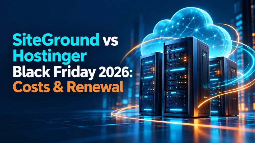 SiteGround vs Hostinger Black Friday 2026: costs and renewal comparison