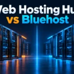 Web Hosting Hub vs Bluehost comparison with two server installations